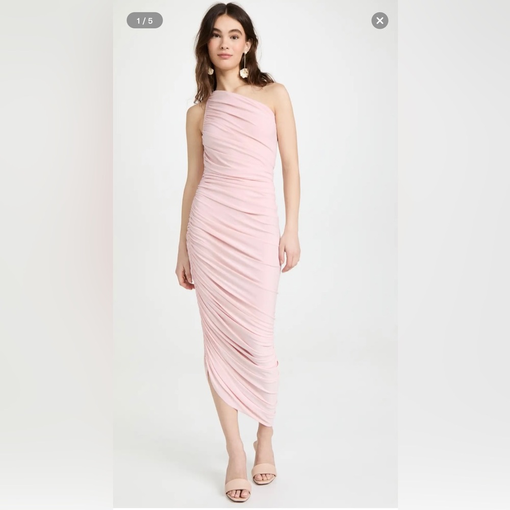 Norma Kamali Diana Gown blush